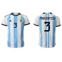 Argentina Nicolas Tagliafico #3 Fotballklær Hjemmedrakt VM 2022 Kortermet